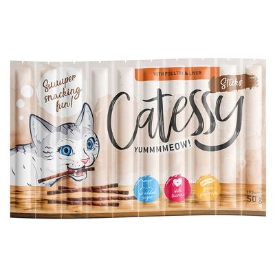 Лакомство для котов Catessy Палочка с птицей и печенью - купить в Зоофаворит, Germany