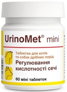 Dolfos UrinoMet mini Регулятор кислотності сечі у собак малих порід та кішок - цена в Зоофаворит