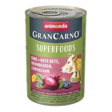 Animonda GranCarno Adult - яловичина, буряк, ожина, кульбаба для собак
