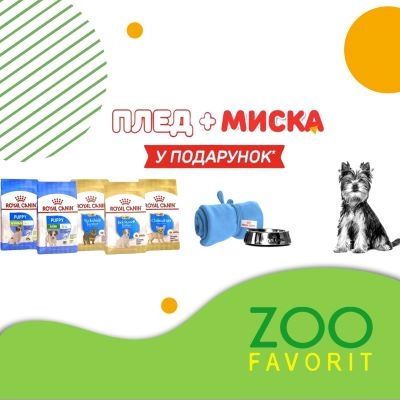 Royal Canin акція липень ПЛЕД + МИСКА
