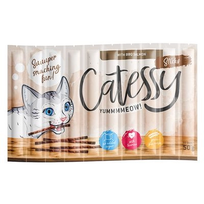 Лакомство для котов Catessy Палочка с лососем барбекю - купить в Зоофаворит, Germany