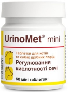 Dolfos UrinoMet mini Регулятор кислотності сечі у собак малих порід та кішок - цена в Зоофаворит
