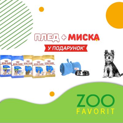 Royal Canin акція липень ПЛЕД + МИСКА